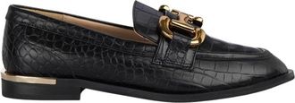 Alma En Pena Metallic stijgbeugel mocassin - Dames - Loafers - Zwart - 37 EU - Schoenen