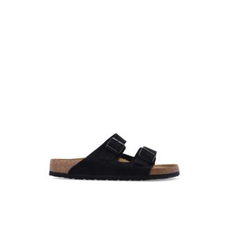 Birkenstock Arizona Soft Footbed Sandalen - Dames - Sandalen - Zwart - 36 EU - Leer - Schoenen