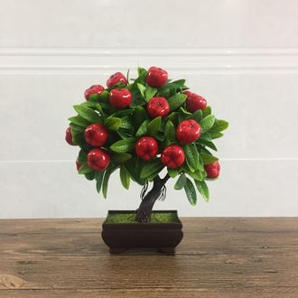 OEM Planta Artificial En Maceta, Manzana Falsa, Manzano Artificial, Planta De Manzana Artificial En Maceta, Bons&aacute;i Artificial, &Aacute;rbol Simulado, Canci&oacute;n De 