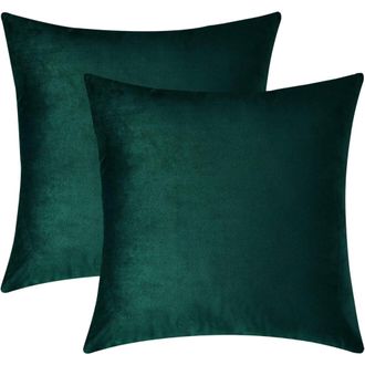OEM Juego De Dos Fundas De Almohada De Terciopelo, Fundas De Almohada Cuadradas Decorativas, Suaves Y C&oacute;modas, Adecuadas Para Sof&aacute;s, Dormitorios Y Salas D
