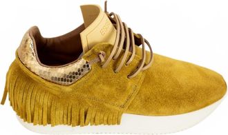 ESSEutESSE Womens Soleil Fringe Sneaker In Yellow