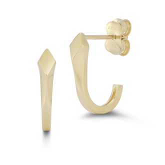 Ember Fine Jewelry 14K Gold Geometric J Hoops