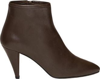 Gianmarco F. Aw 081Vit Heeled Boots - Dames - Laarzen met Hak - Bruin - 40 EU - Schoenen