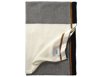 Schubiger M&ouml;bel Wohndecke Part Schwarz-Weiss B: 170 cm