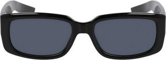 Nike Variant I 56mm Rectangle Sunglasses in Black /Grey at Nordstrom