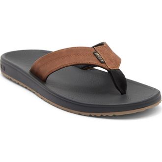 Reef Journeyer Flip Flop Sandal in Black/Brown at Nordstrom Rack, Size 12