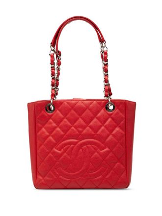 Chanel 2013-2014 Caviar Petite Shopping tote bag - women - Caviar Leather - One Size - Red