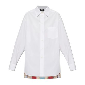 Etro Etro, Shirts, female, White, Size: 2XS Shirt Made from Combined Fabrics