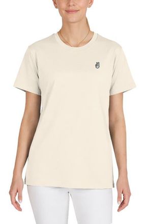 Dalix Womens Peace Sign Jersey Relaxed Tee in Natural at Nordstrom, Size Xx-Large