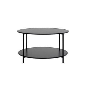Moloo Mesa de centro negra &oslash;80 cm