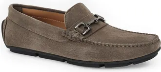 Bruno Magli Teramo Bit Driving Loafer in Charcoal Suede at Nordstrom, Size 11.5