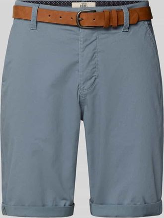 Redefined Rebel Shorts mit G&uuml;rtel Modell MIKE in Jeansblau, Gr&ouml;&szlig;e XXL