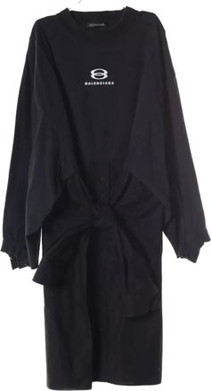 Balenciaga Abito con ricamo anni 2010 - Nero