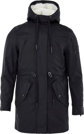 Moose Knuckles Giubbino Parka con Coulisse - Dames - Parka Jassen - Zwart - S - Katoen - Jassen