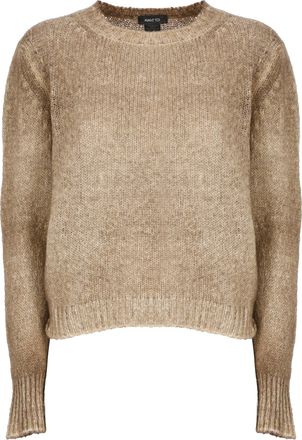 Avant Toi Brown Relaxed Fit Ribbed Edges Cashmere Sweater