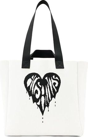 AllSaints Izzy Heart E/W Tote Tote Handbags White, Polyester