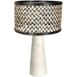 Anne Lighting Anne Lighting - L&aacute;mpara De Mesa - Travino - Crema Natural - Bamb&uacute;