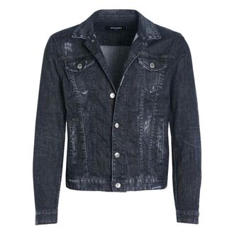 Dsquared2 Dan Denim Jacket - Heren - Jassen - Grijs - Maat: S Denim