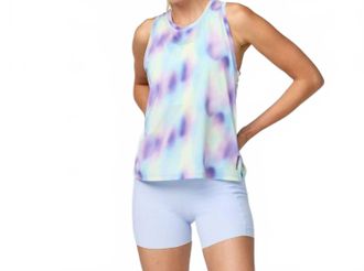 Brooks Dash Tank Printed Top In Euphoryc Halogen