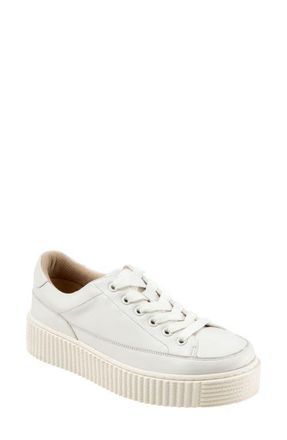 Trotters Baylor Platform Sneaker in White at Nordstrom, Size 10