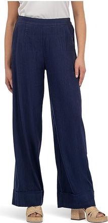 Kut from the Kloth Meg High Rise Wide Leg Womens Jeans Ink Blue : 2XL, Denim/Linen/Rayon