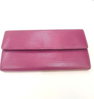 Louis Vuitton Epi Fuchsia Purple Epi Leather Long Wallet (Bi-Fold) (Pre-Owned)