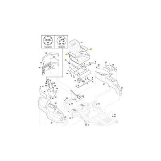 STIGA Sports Kit Braccioli Sedile Originale Stiga - 118830678/0