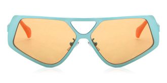 Retro Superfuture SPAZIO HYPERBOLIC 1QM Mens Sunglasses Blue Size 58