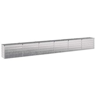 vidaXL Cama De Jard&iacute;n Elevada Plateado 480 X 40 X 55 Cm Galvanizado Vidaxl