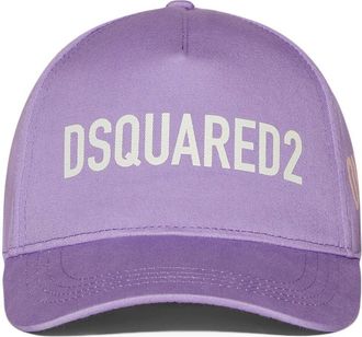 Dsquared2 logo-print cap - men - Organic Cotton - One Size - Purple