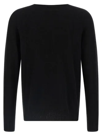 Maryya Cotton-Blend Spongy Knit Sweater - Black