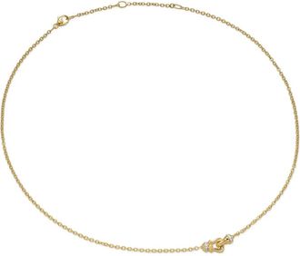 David Yurman Collana Petite Buckle in oro giallo 18 carati con diamanti