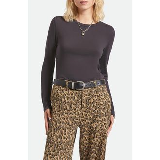 Brixton Carefree Slim Fit Organic Cotton T-Shirt in Black at Nordstrom, Size Large