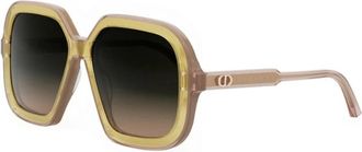 Dior Stijlvolle Highlight Bril - Dames - Zonnebrillen - Geel - 53 MM - Accessoires