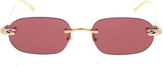 Cartier Ct0551S Ovale Zonnebril - unisex - Accessoires - Geel - Maat: ONE Size