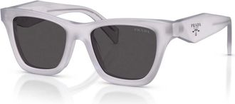 Prada Dames, Accessoires, Grijs, Maat: 51 MM Polyamide