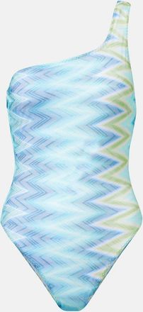 Missoni Costume intero monospalla a zig-zag