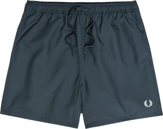 Fred Perry Logo-embroidered Shell Swim Shorts - Navy - XL