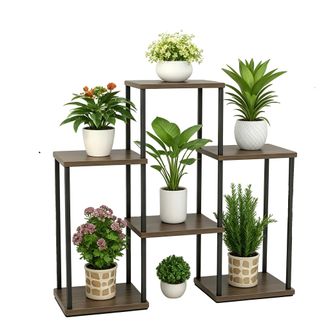 OEM Soporte Para Plantas, Dise&ntilde;o De Varios Niveles, Estante Para Interiores/exteriores Que Ahorra Espacio, T-6-tier
