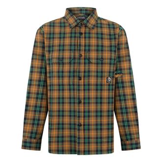 Diesel Long-sleeve Cotton Checked Shirt - male - Diesel - Casual Shirts - Multicolor - XL - Shirts