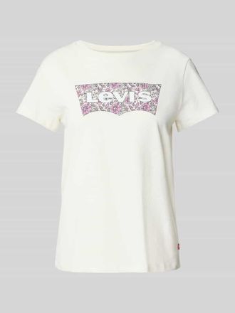 Levi's T-Shirt mit Rundhalsausschnitt Modell ANANDA in Beige, Gr&ouml;&szlig;e XS