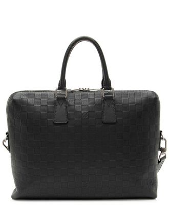 Louis Vuitton Black Damier Infini Porte-Documents Jour Briefcase (Authentic Pre-Loved)