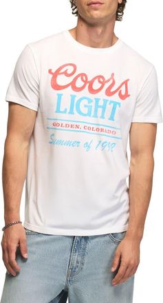 Lucky Brand Coors Light Summer Cotton Blend Graphic T-Shirt in Bright White at Nordstrom, Size Xx-Large