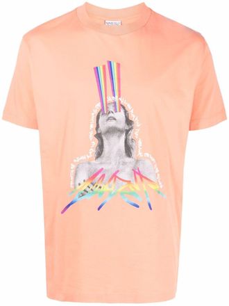 Marcelo Burlon T-shirt con stampa grafica - Arancione