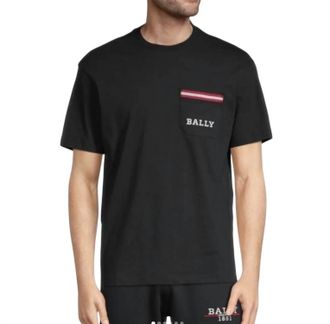 Bally Mens Short Sleeve Pocket T-Shirt In Black