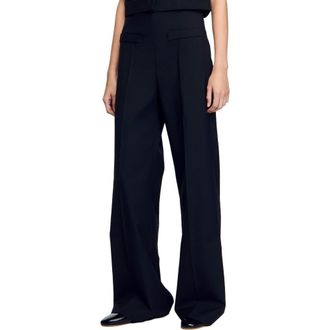 Sandro Suit trousers in Black at Nordstrom, Size 44 Eu