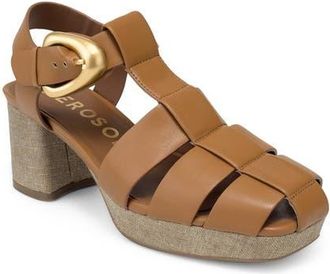 Aerosoles Soave Block Heel Sandal in Tan at Nordstrom, Size 9.5