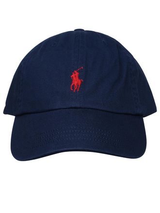 Polo Ralph Lauren Gorro de algod&oacute;n azul marino de Polo Ralph Lauren