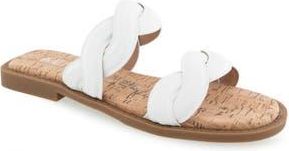 Aerosoles Colette Slide Sandal in Bright White Faux Leather at Nordstrom Rack, Size 7.5