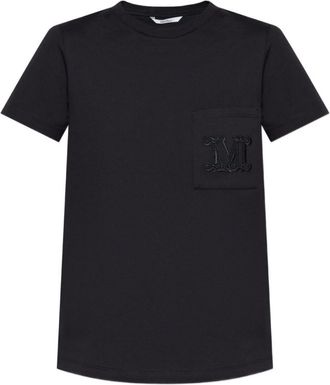 Max Mara Black Logo Cotton T-shirt